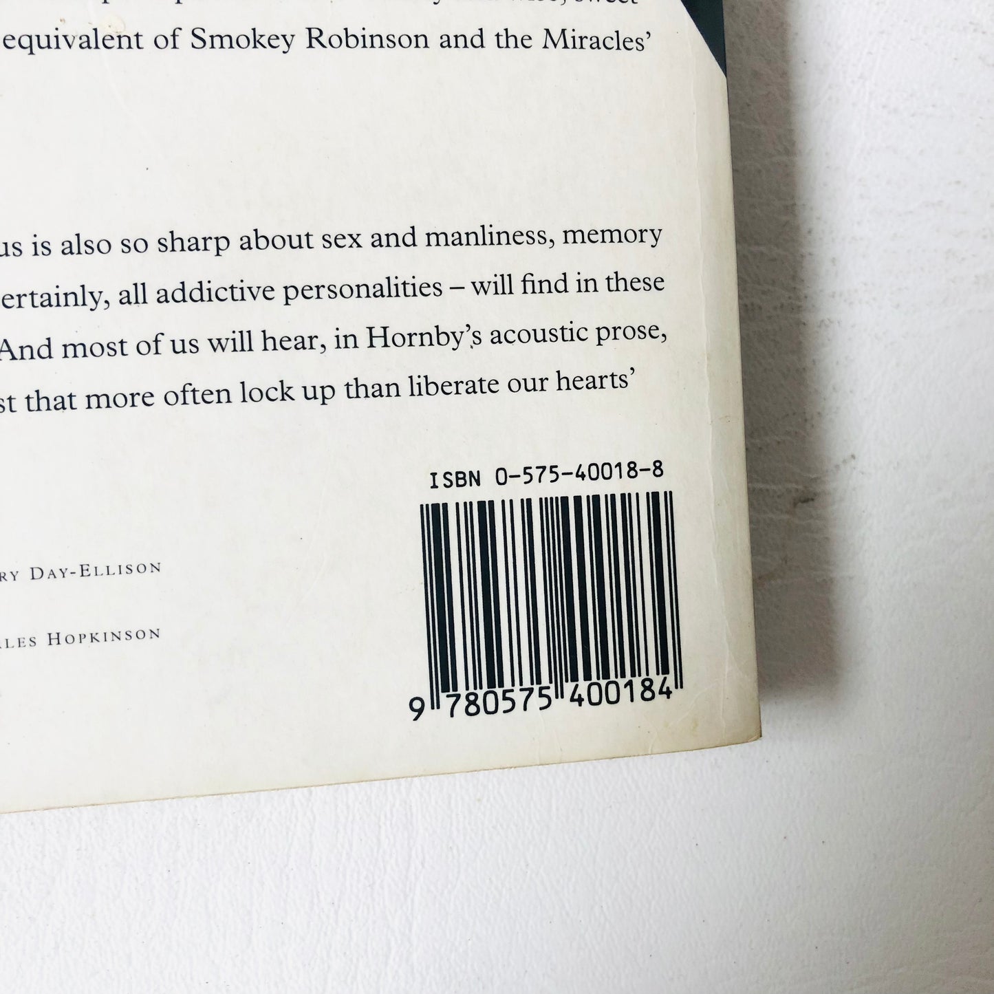 High Fidelity by Nick Hornby (Paperback, 1996) Fiction Novel Book