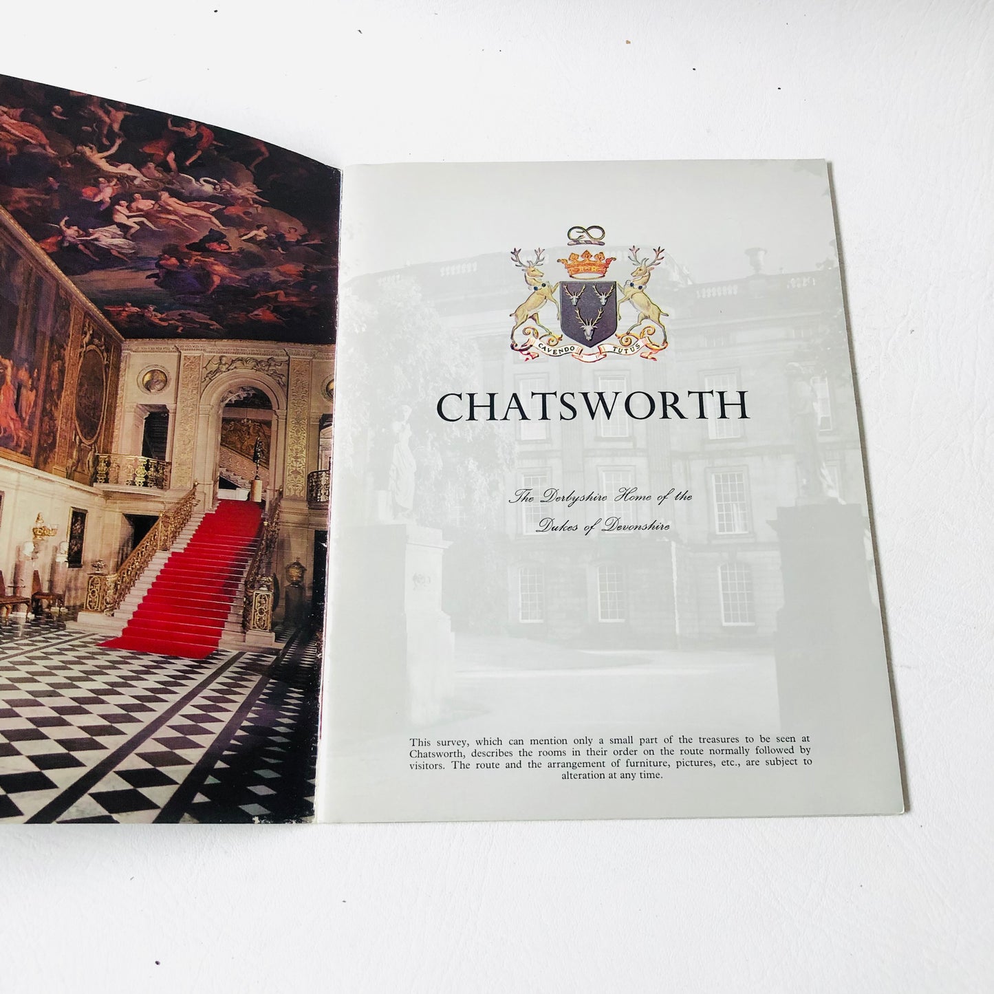 Vintage 1970s Chatsworth House & Gardens Tour Guide Souvenir Books