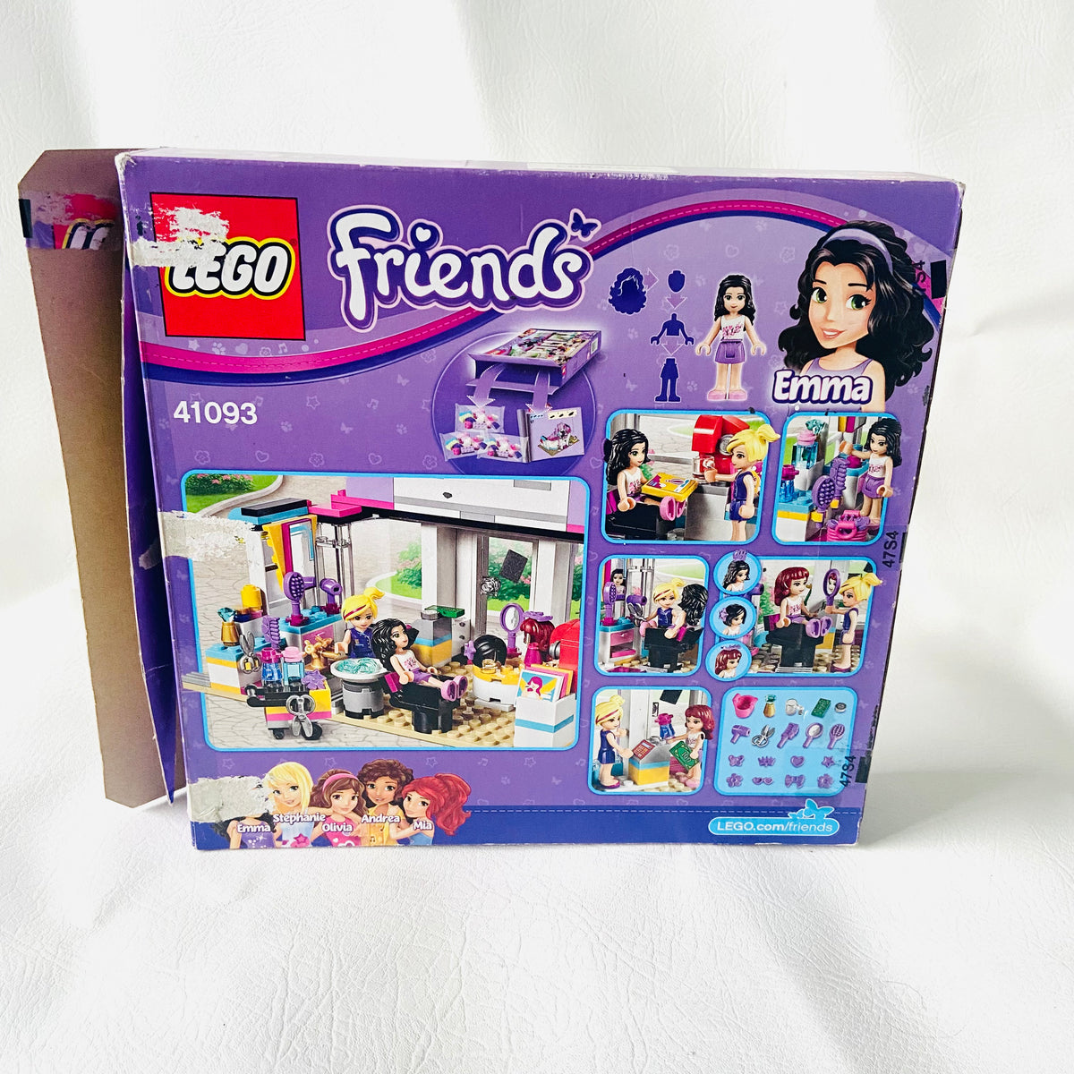LEGO Friends: Heartlake City Hair Salon ( 41093) 100% Complete with Instructions, Box & Minifigures
