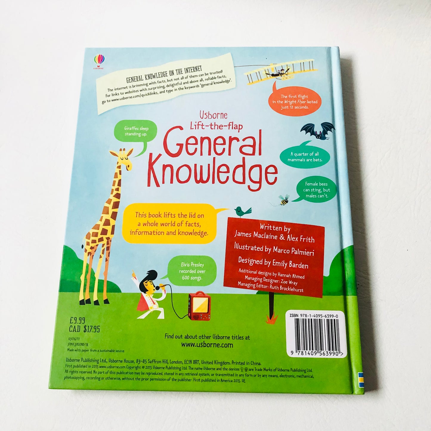 Usborne Lift-the-Flap General Knowledge Book Like New Educational Children 2015 (Like New)