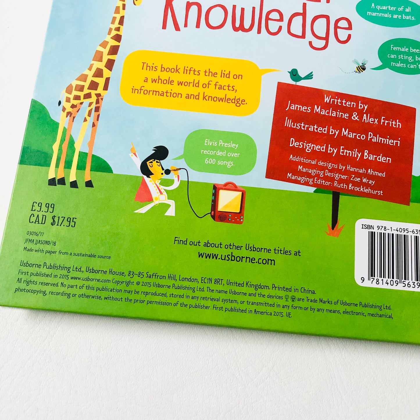 Usborne Lift-the-Flap General Knowledge Book Like New Educational Children 2015 (Like New)