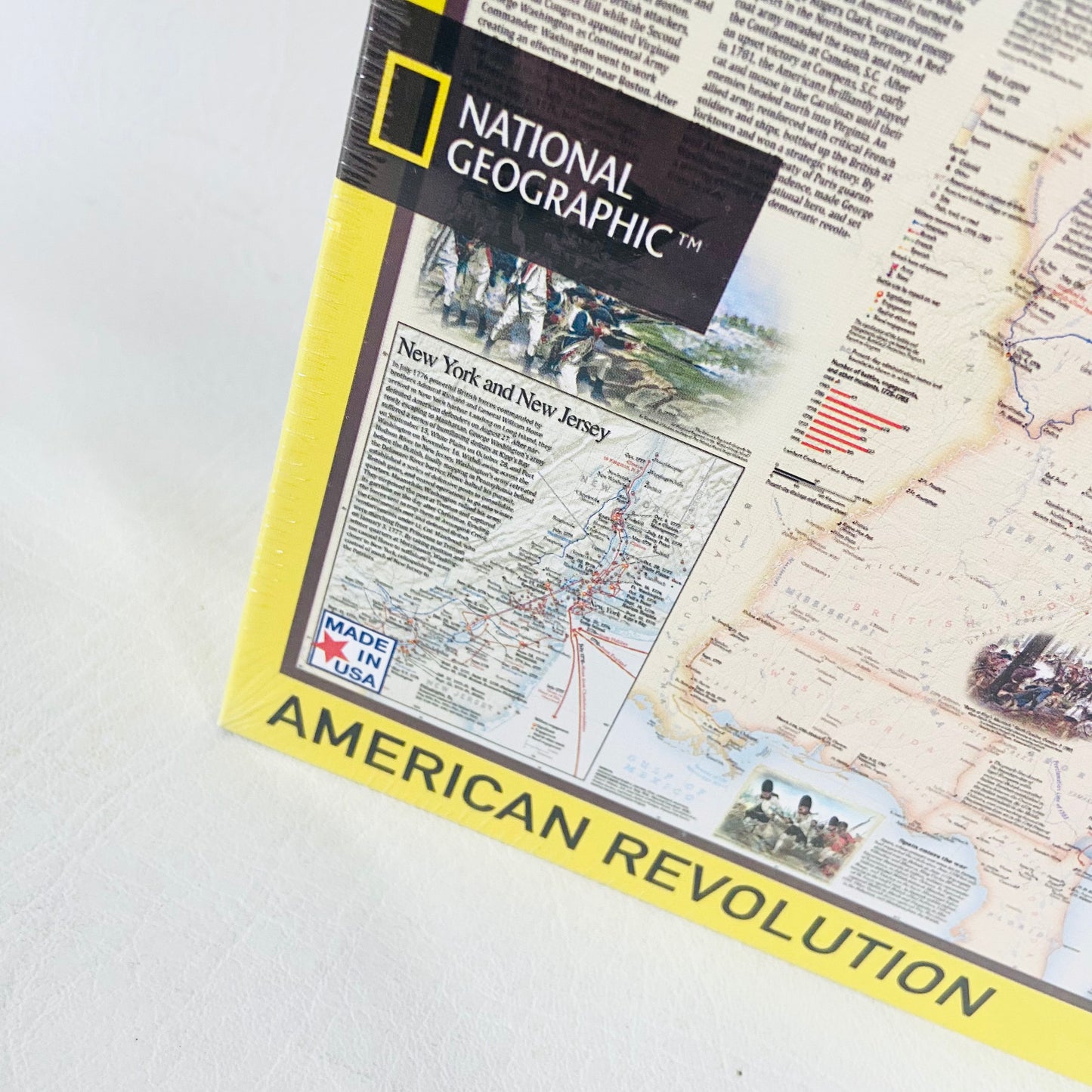 New York Puzzle Company | National Geographic | American Revolution Map | 1000 Piece Jigsaw Puzzle | New & Sealed