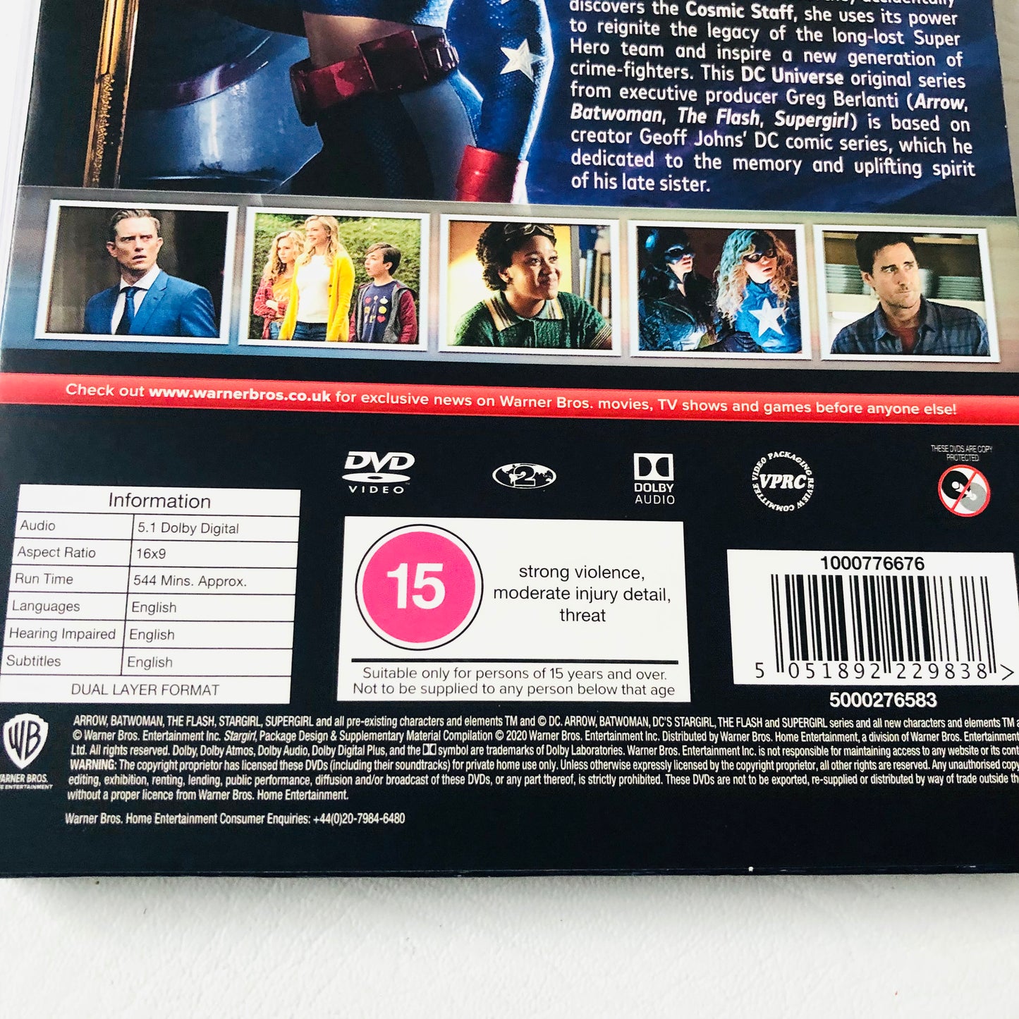 Stargirl (DC) - Complete Season 1 Series One 3 Disc DVD Set - Superhero Action