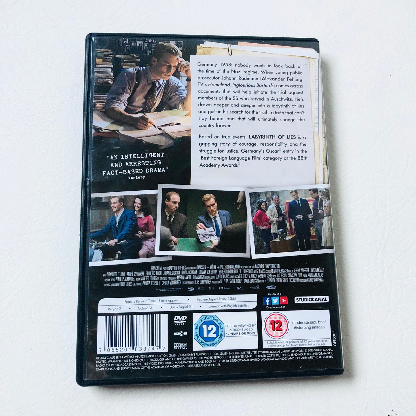 Labyrinth of Lies DVD Movie 2014 German Language Historical True Drama Film