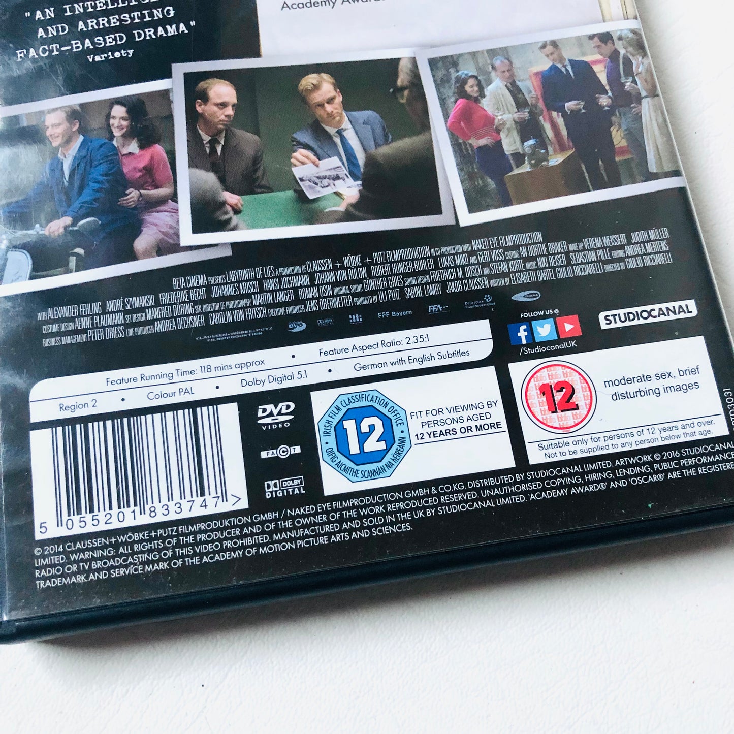 Labyrinth of Lies DVD Movie 2014 German Language Historical True Drama Film