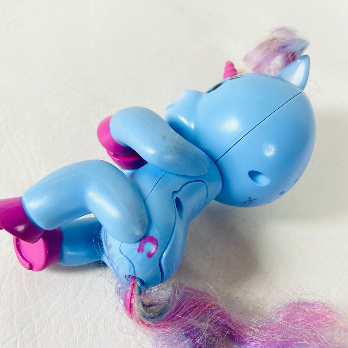Fingerlings | Stella Interactive Baby Unicorn | Blue With Rainbow Mane | Tested Working