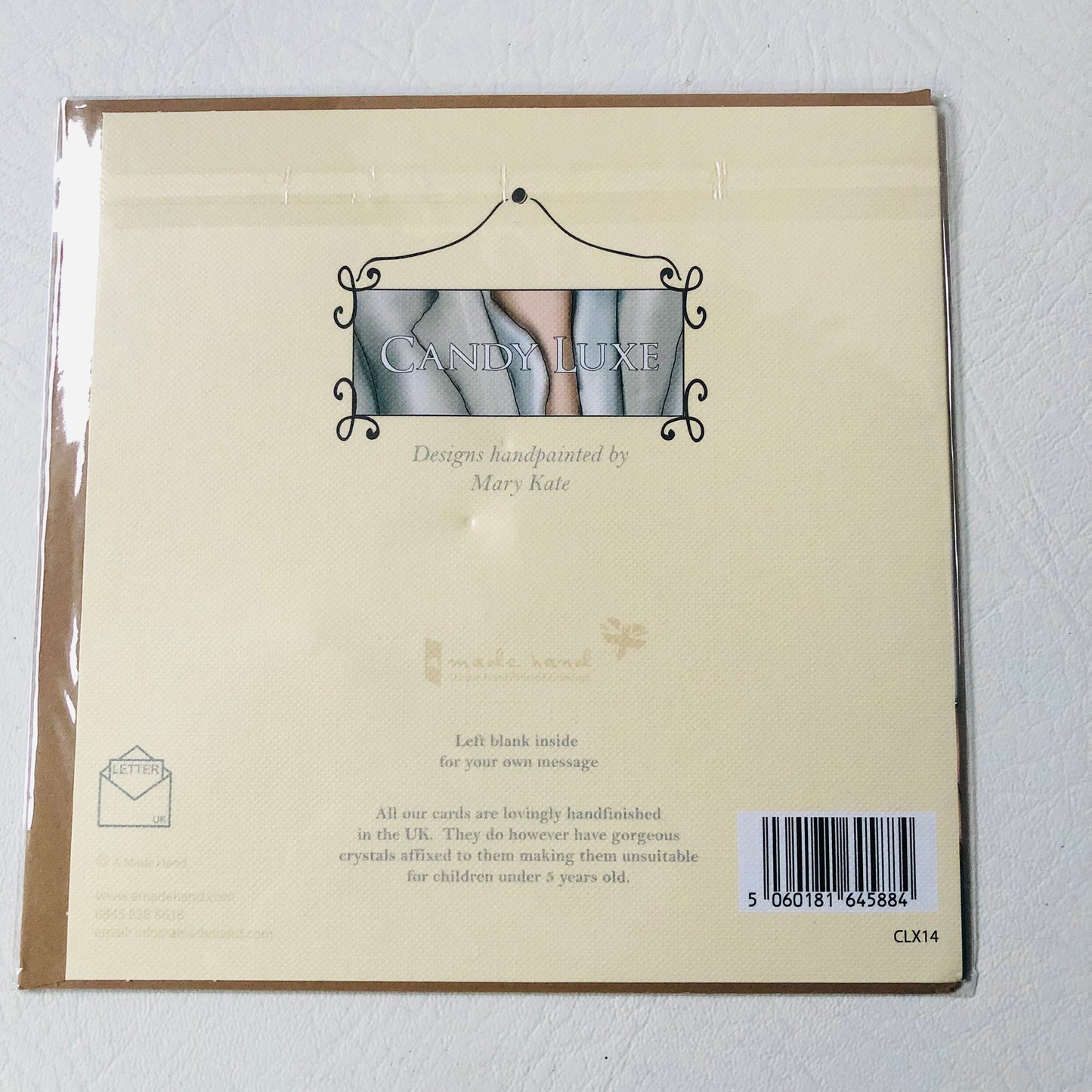 Luxury Husband Birthday Card - Hand-Finished Gem Detail, Candy Luxe by Mary Kate