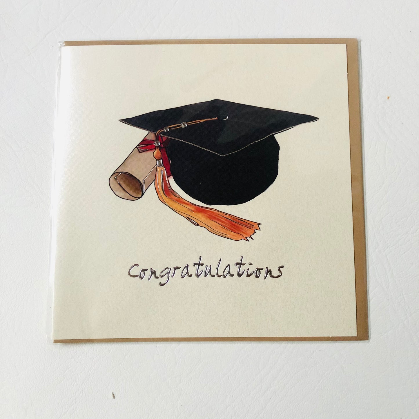 Congratulations Graduation Greeting Card Hand Finished Gem Detail UK Made