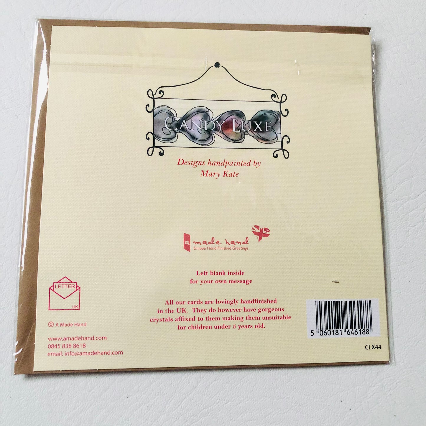 Happy Anniversary Champagne Glass Greeting Card Hand Finished Gem Detail UK Made