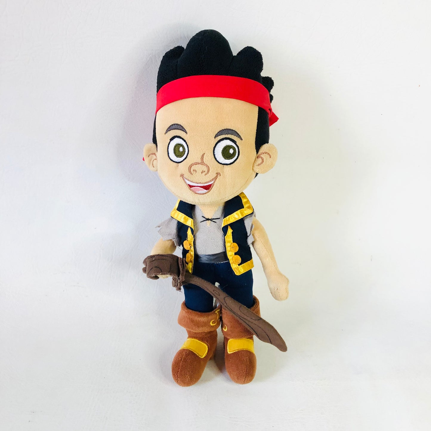 Disney  Store Jake Never Land Pirates Plush 13 Inch Stuffed Doll Toy