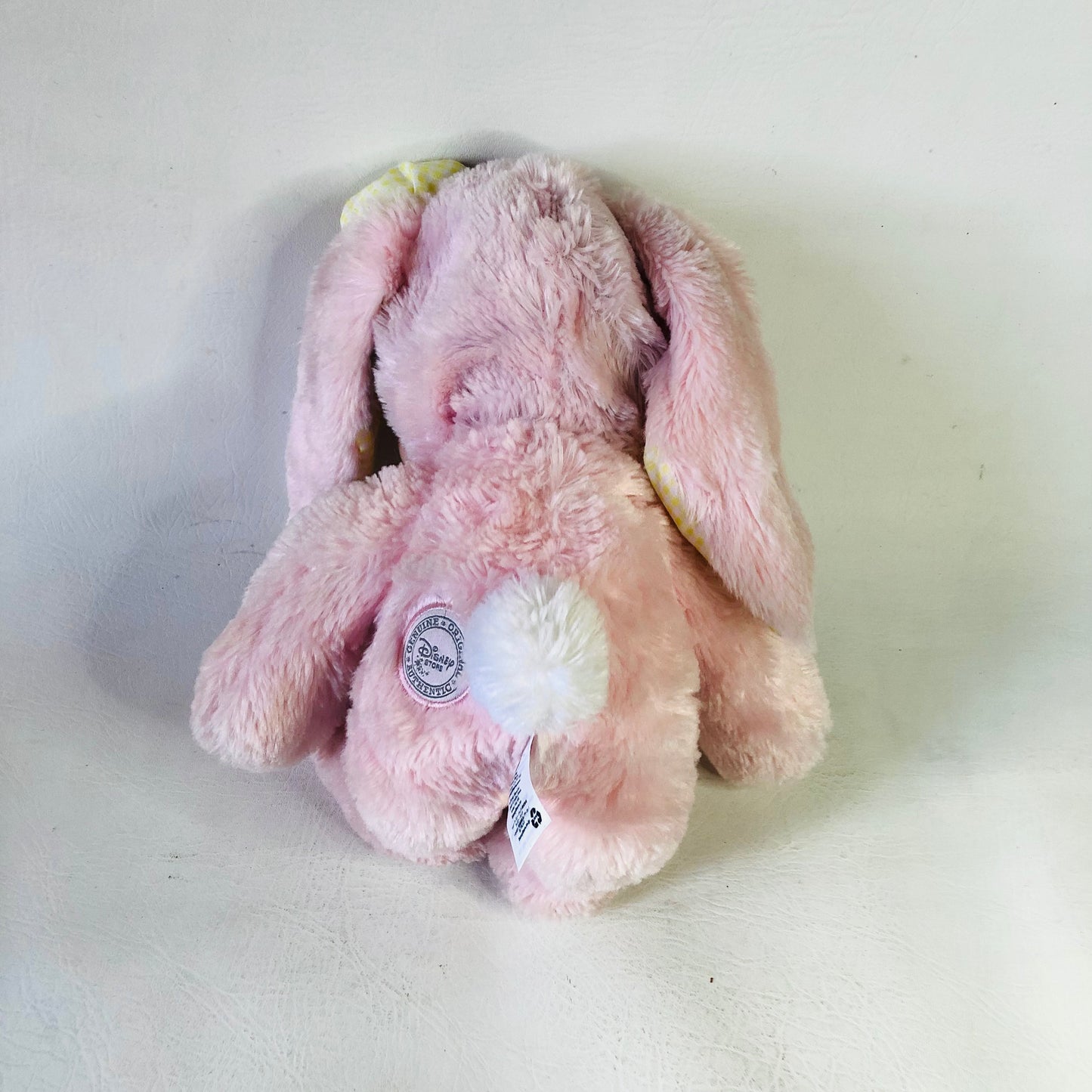 Disney Store Minnie Mouse Easter Bunny Costume Plush Pink & Yellow Gingham Toy