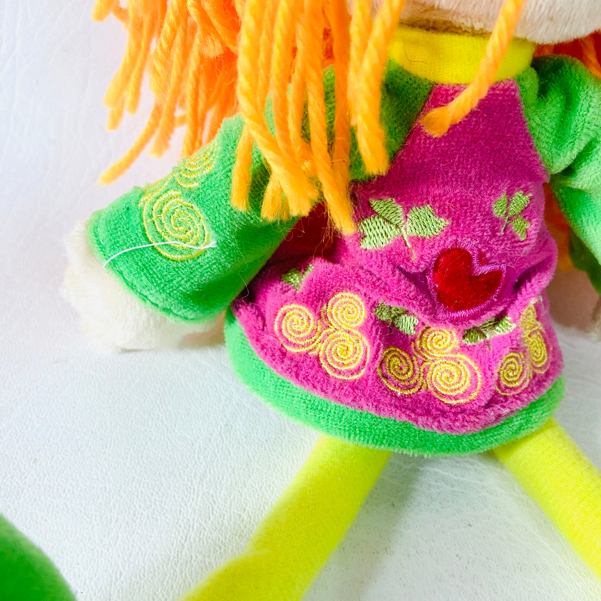 John Hinde LTD | Ginger Girl Soft Doll Plush | Irish Dancer | Pink & Green |10" | Retro Y2K