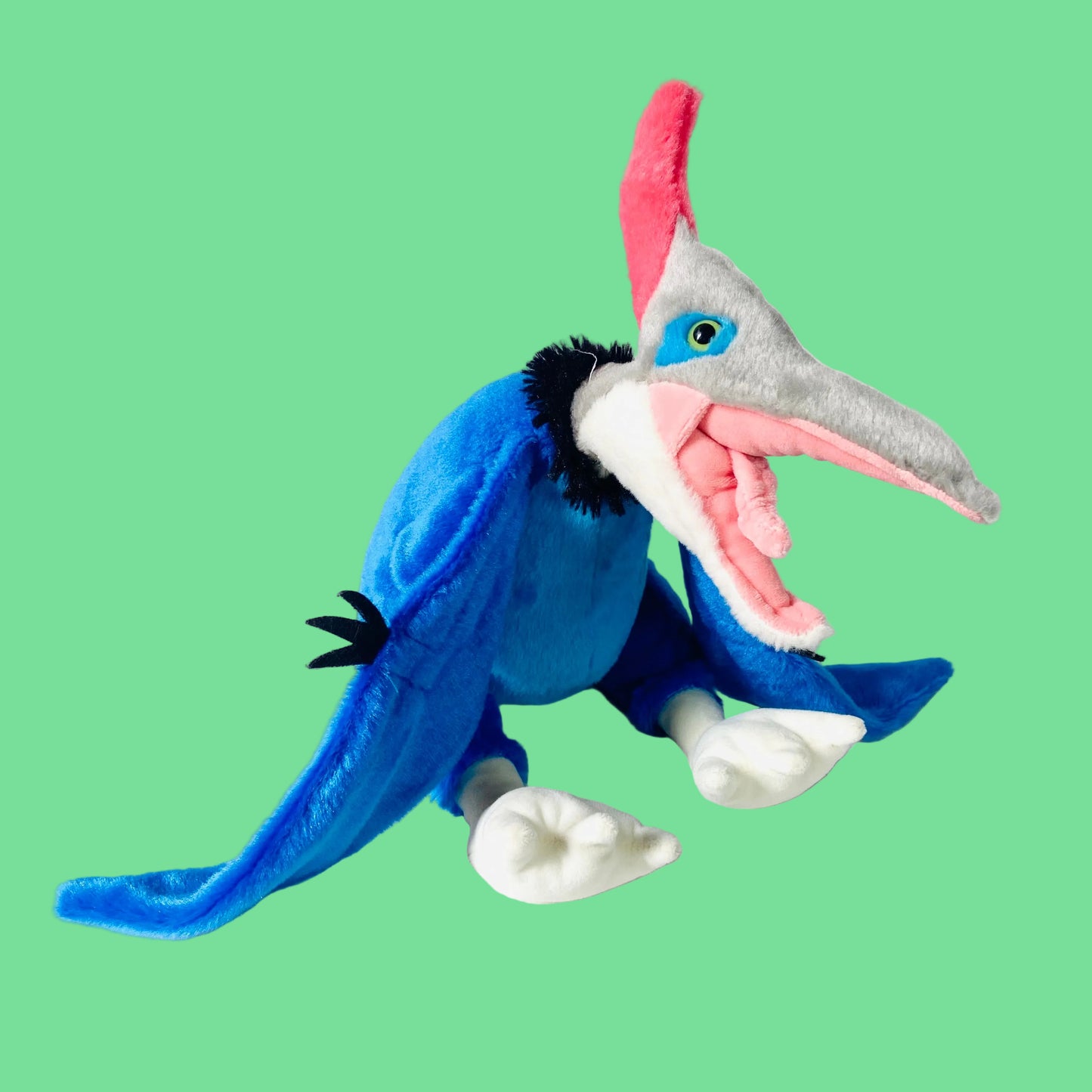 Natural History Museum & Wild Republic | Soft Toy Plush | Blue Pteranodon Pterodactyl Dinosaur | 11”