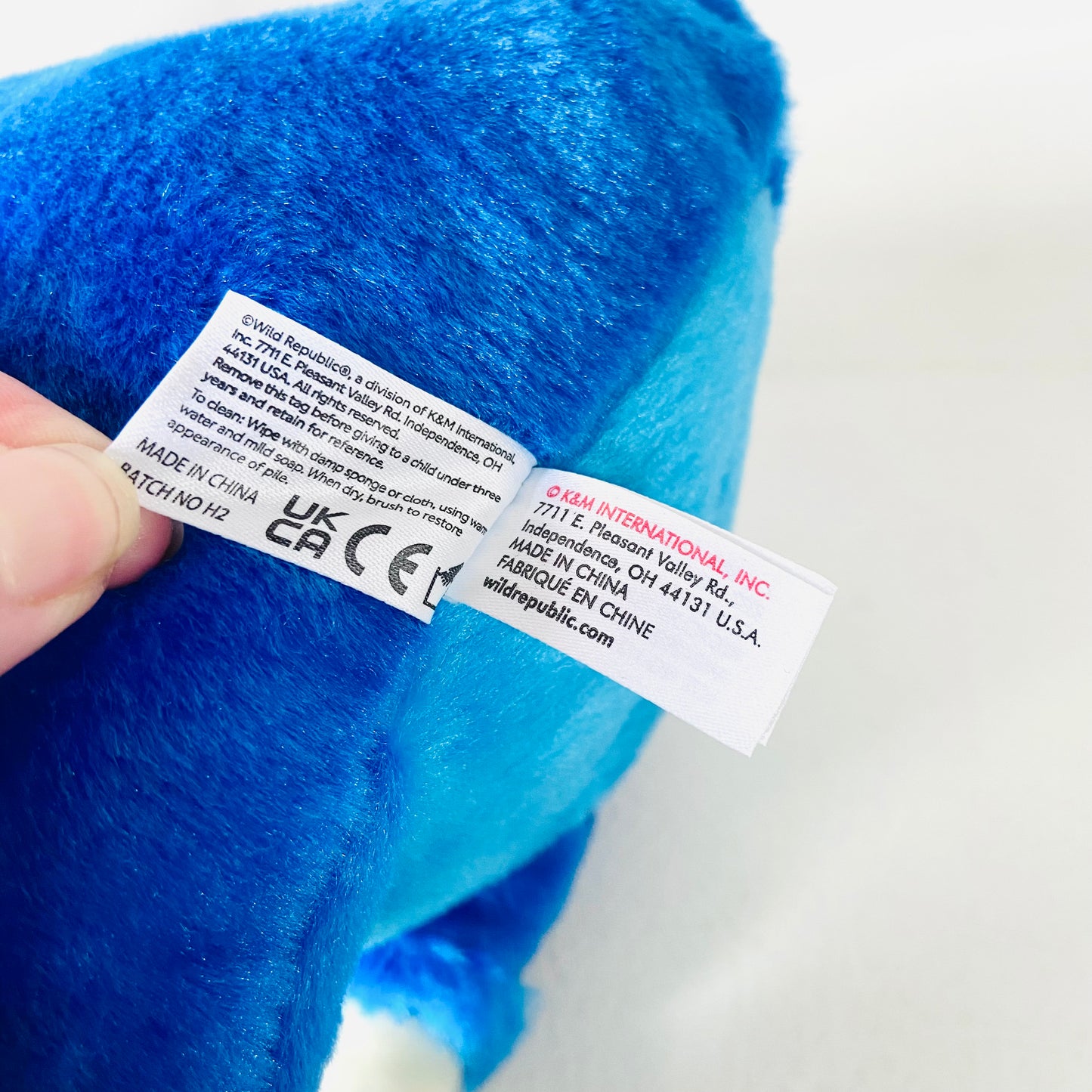 Natural History Museum & Wild Republic | Soft Toy Plush | Blue Pteranodon Pterodactyl Dinosaur | 11”