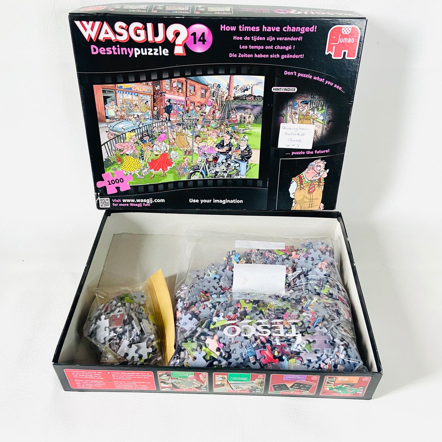 Jumbo WASGIJ | No.14 Destiny | How Times Have Changed | 1000 Piece Jigsaw Puzzle | 100% Complete