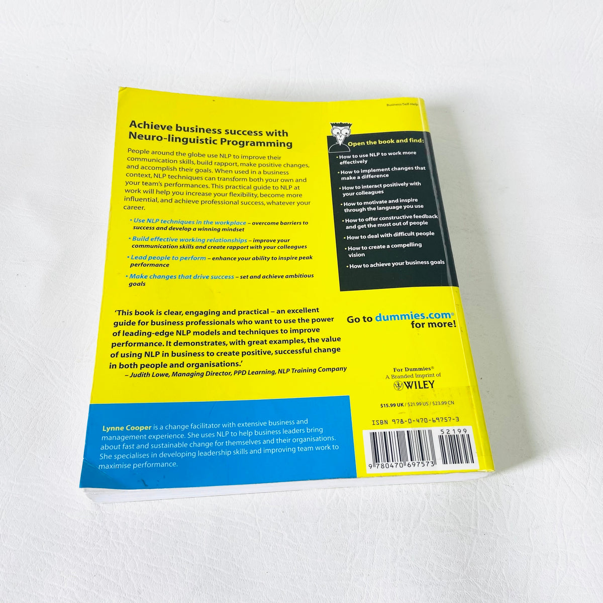 Business NLP For Dummies |  Lynne Cooper | Paperback Book (Ex Library)