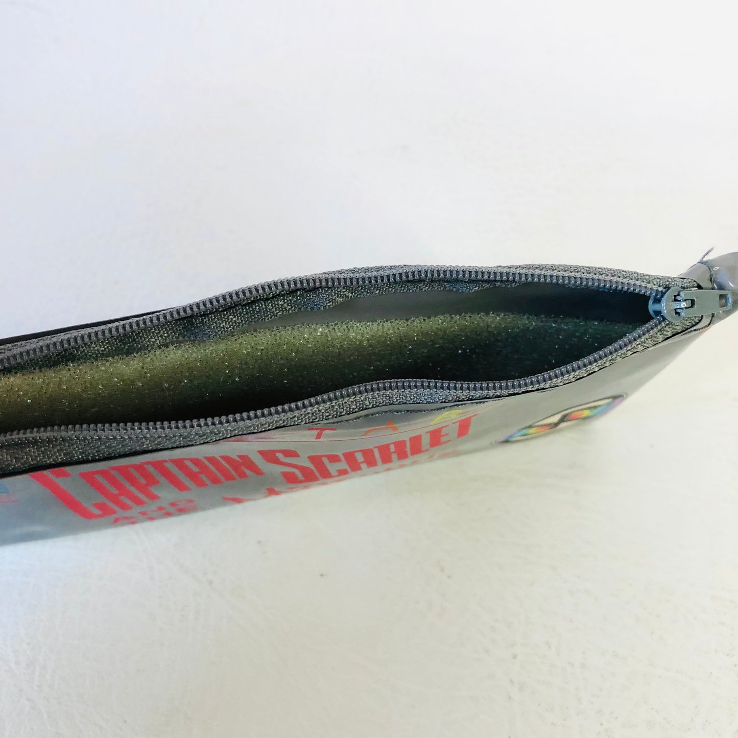 Vintage 1993 Captain Scarlet & Mysterons Grey Pencil Case By Retrometabolism NEW