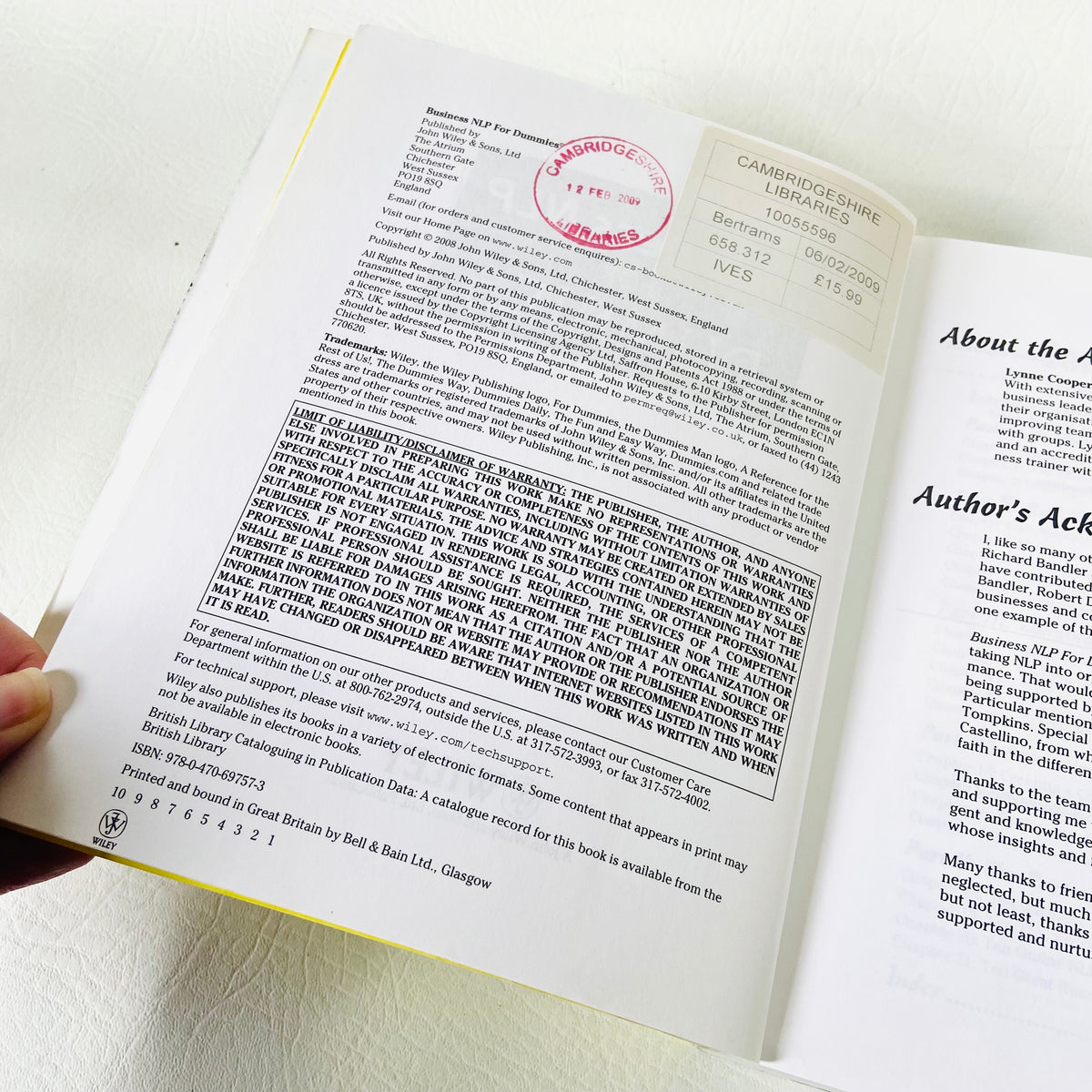 Business NLP For Dummies |  Lynne Cooper | Paperback Book (Ex Library)