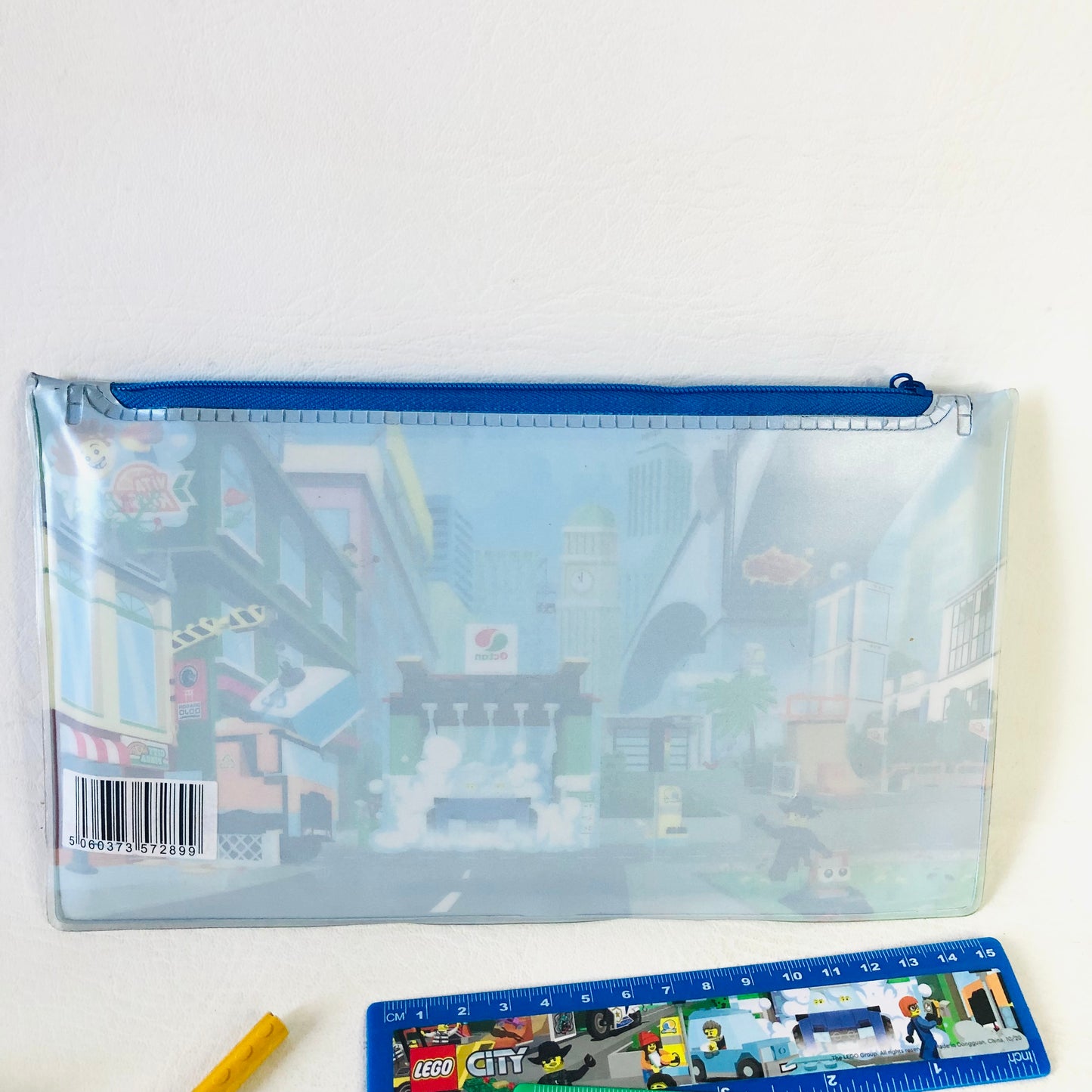 LEGO City Pencil Case Set with Notepad Stickers Rulers Pencil Erasers NEW