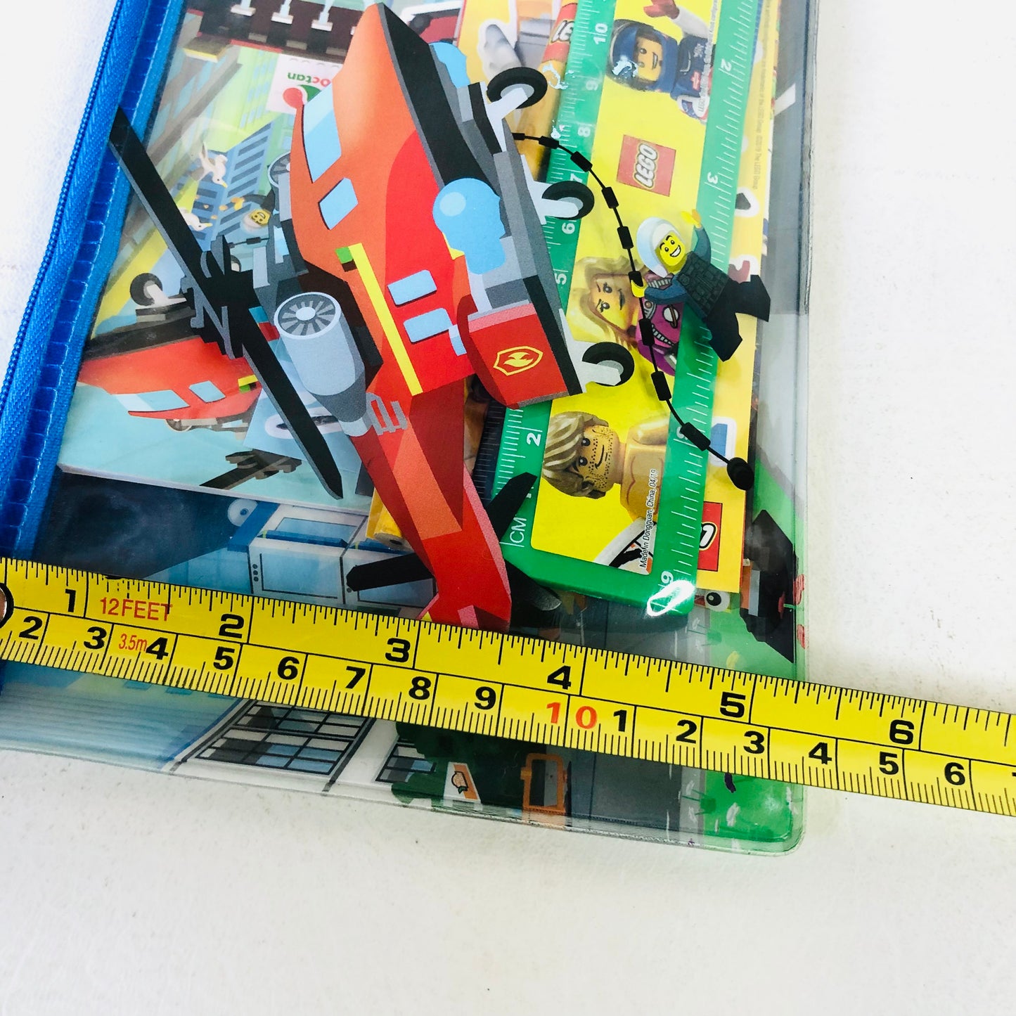 LEGO City Pencil Case Set with Notepad Stickers Rulers Pencil Erasers NEW