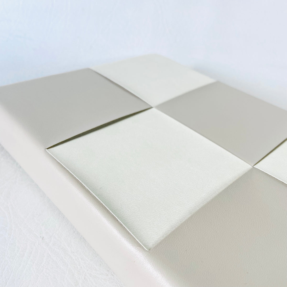 Paperchase | Beige & Cream | Faux Leather | A5 Ruled Pages Notebook | NEW