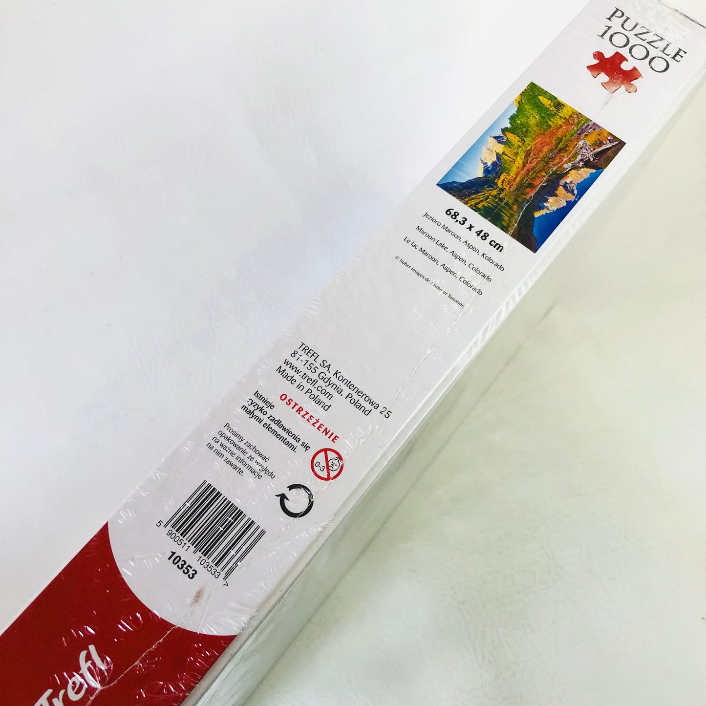 Trefl 1000 Piece Jigsaw Puzzle Featuring "Maroon Lake Aspen" Colorado NEW Sealed