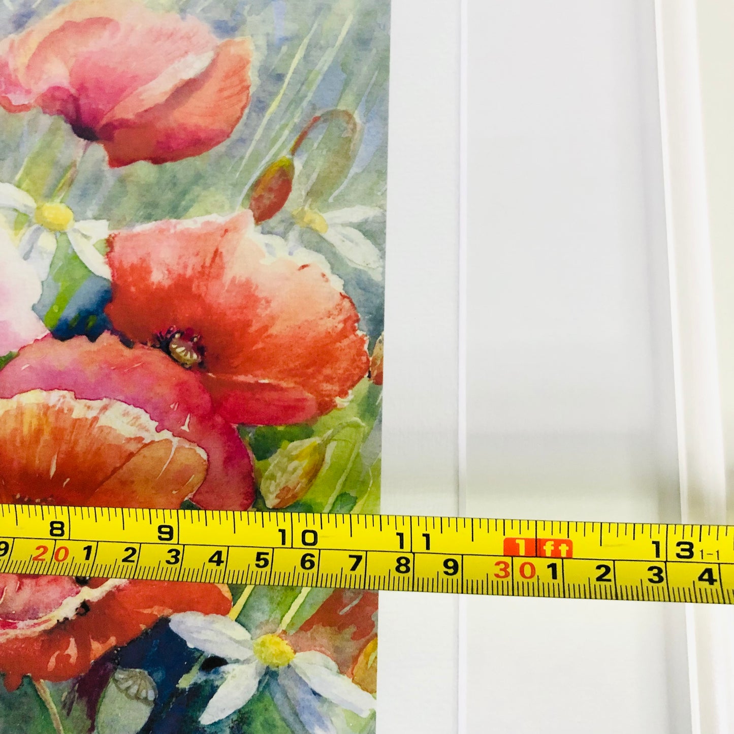 Pat Hatchley Signed ‘A Corner Of The Cornfield’ Large White Framed Print Poppies