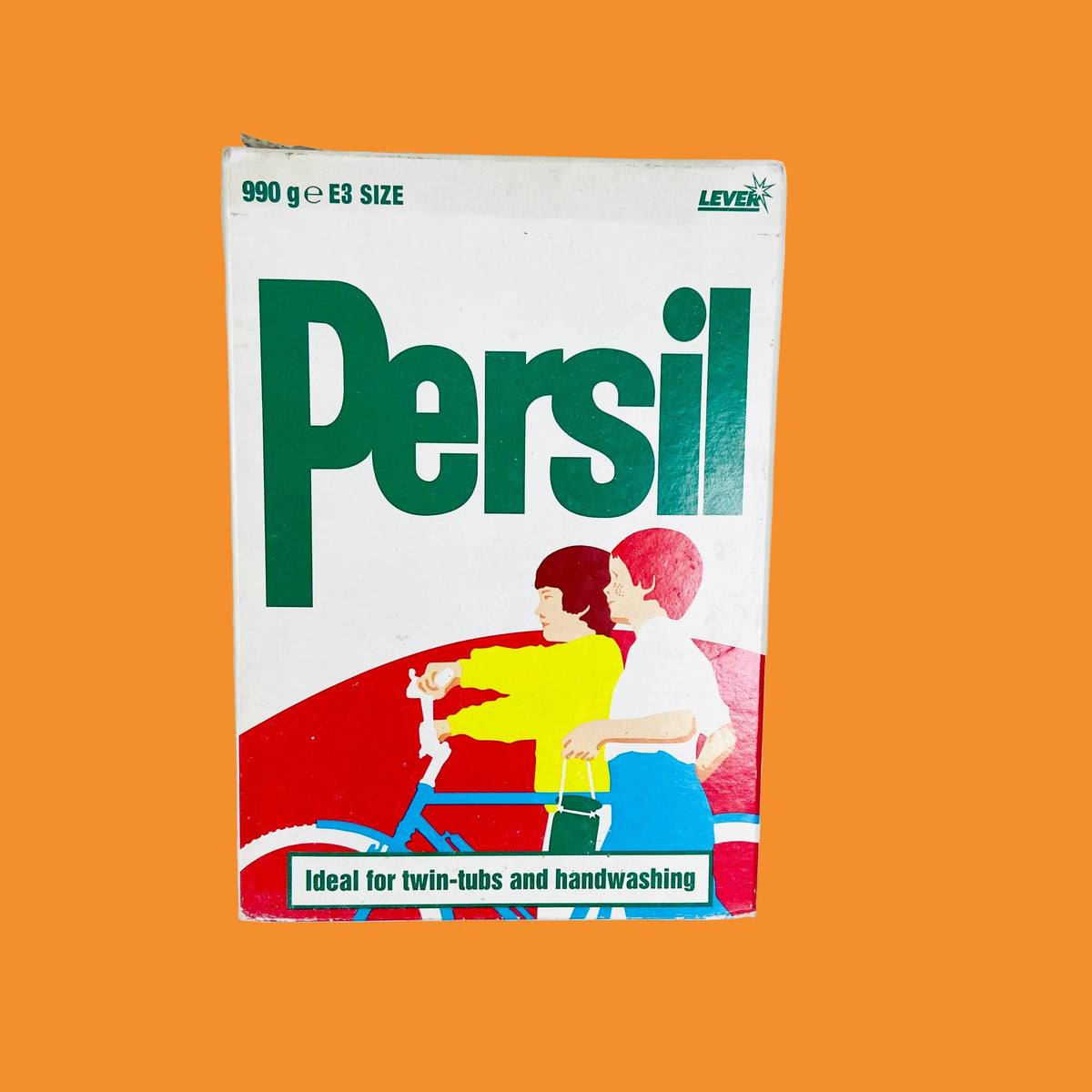 Vintage | Empty Persil Washing Powder Box | Prop Display Advertising Collectable | Late 1970s / 1980s