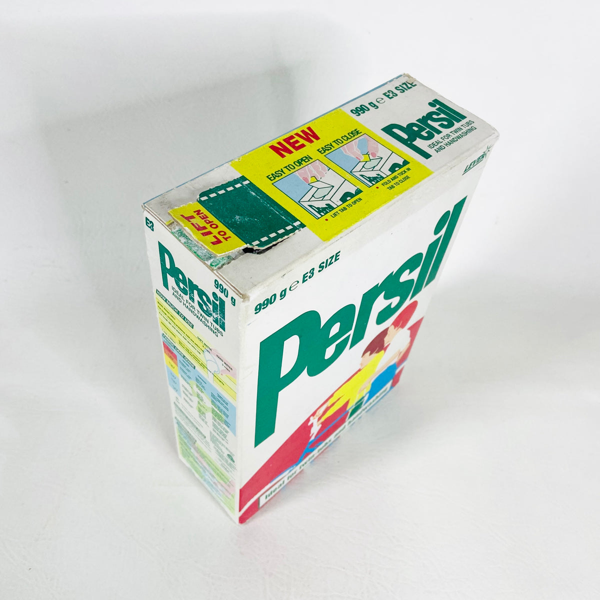 Vintage | Empty Persil Washing Powder Box | Prop Display Advertising Collectable | Late 1970s / 1980s