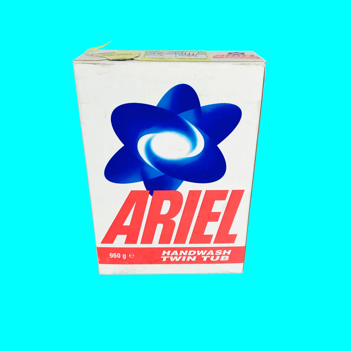 Vintage | Empty Ariel Washing Powder Box | Prop Display Advertising Collectable | Late 1970s / 1980s