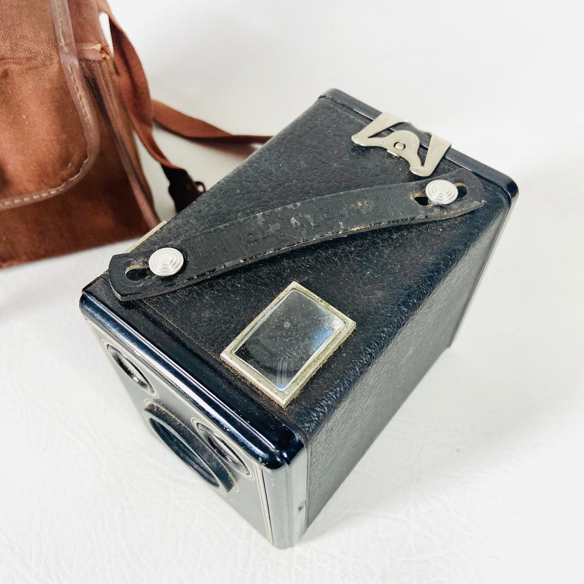 Kodak Brownie | Vintage 1950s | Six-20 Model C | Film Camera | Brown Fabric Case