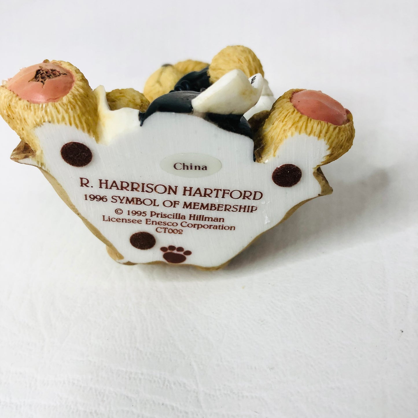Cherished Teddies 'R. Harrison Hartford' - 1996 Charter Membear P.Hillman Enesco (CT002)