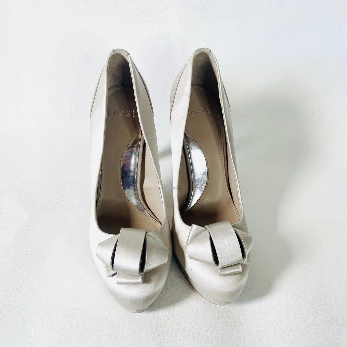 Coast | Champagne Porcini | Alberta | Wedding Closed Toe Court Shoes Heels | Size UK 7 (40)