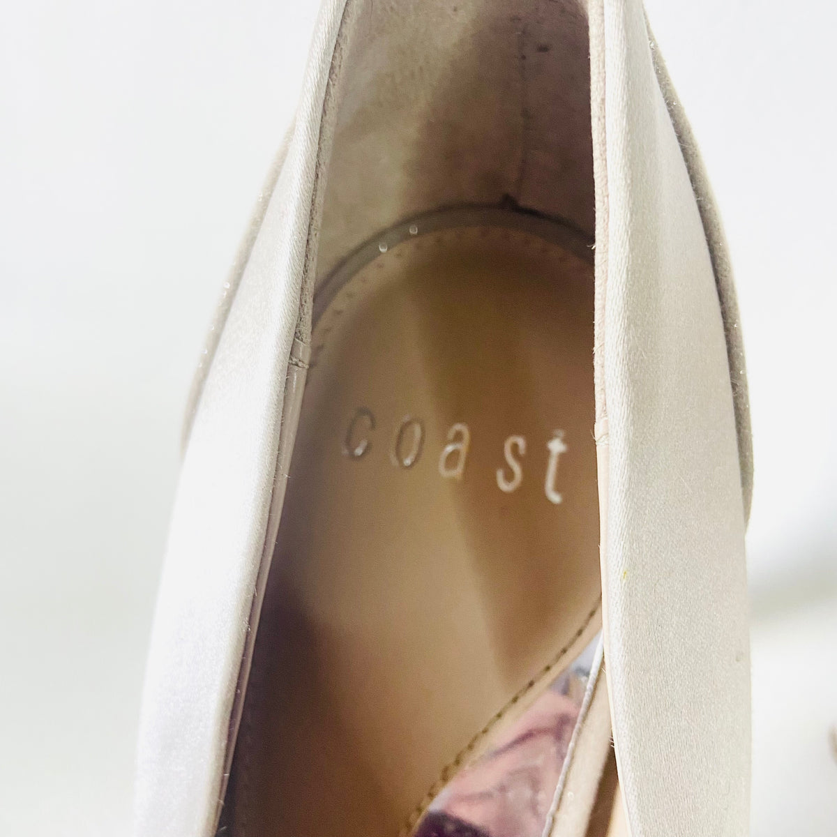 Coast | Champagne Porcini | Alberta | Wedding Closed Toe Court Shoes Heels | Size UK 7 (40)