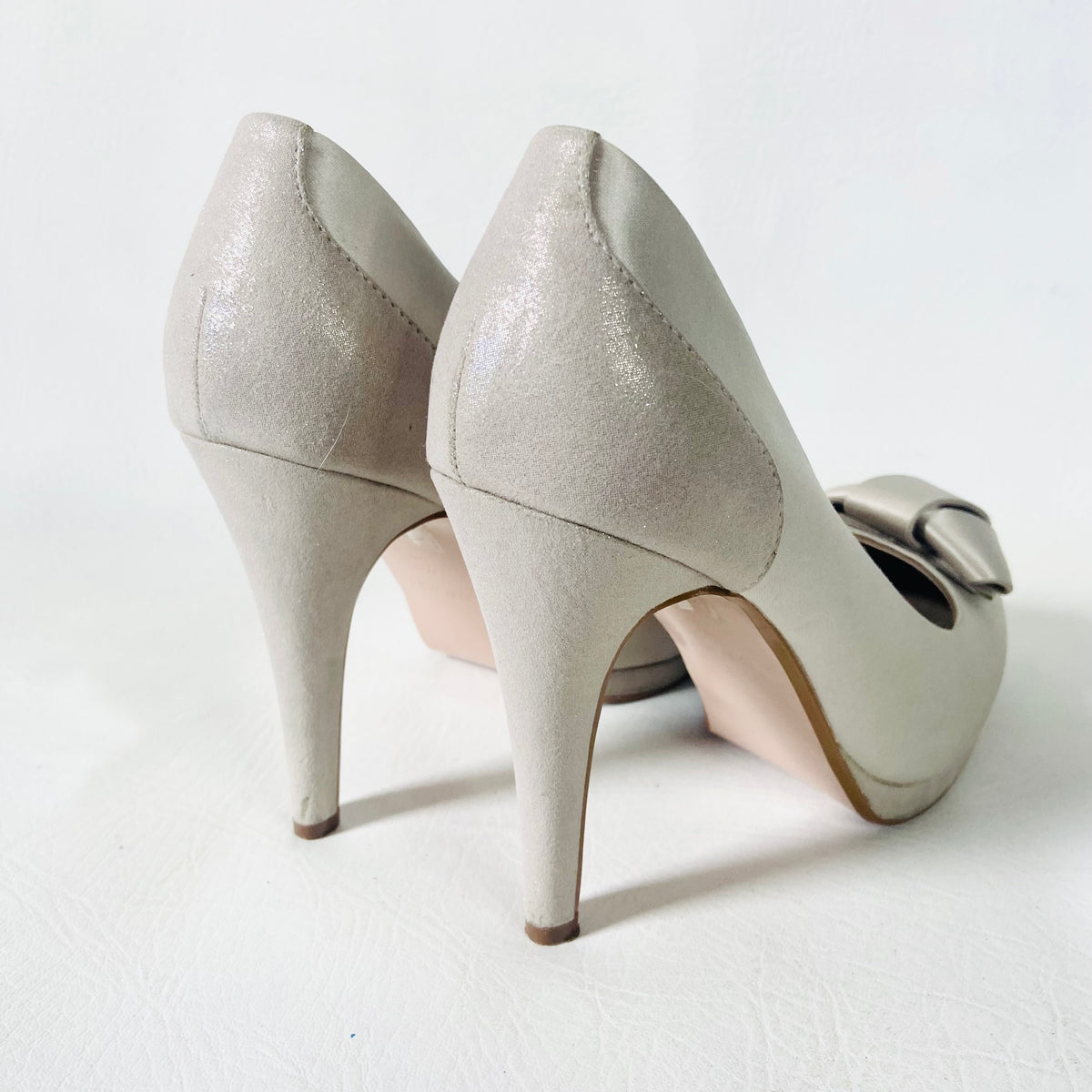 Coast | Champagne Porcini | Alberta | Wedding Closed Toe Court Shoes Heels | Size UK 7 (40)