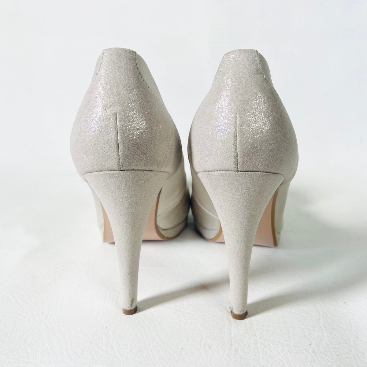 Coast | Champagne Porcini | Alberta | Wedding Closed Toe Court Shoes Heels | Size UK 7 (40)