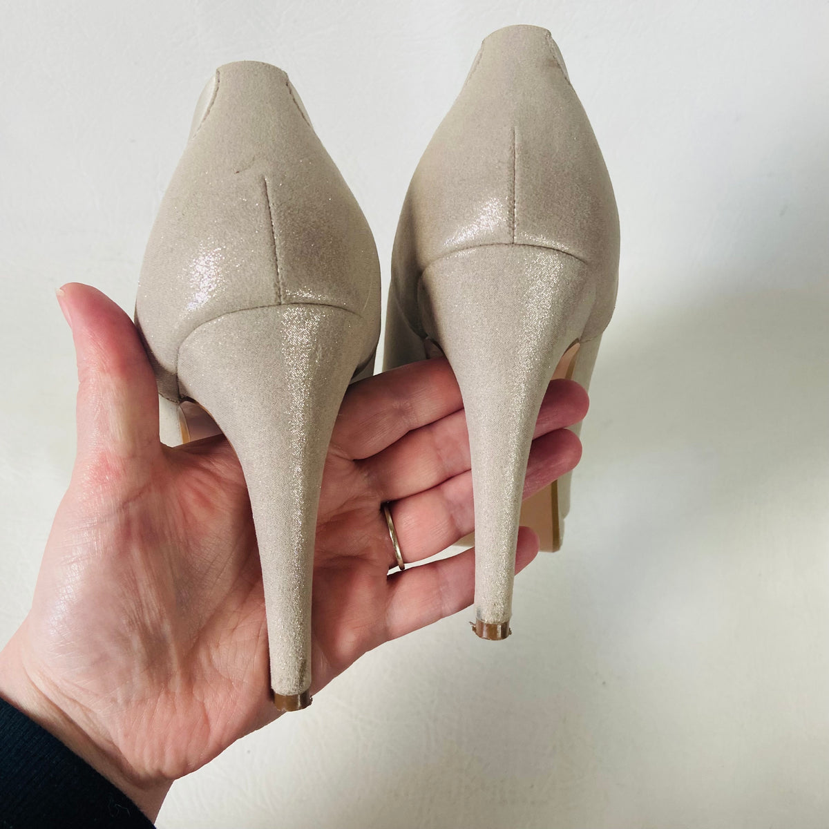 Coast | Champagne Porcini | Alberta | Wedding Closed Toe Court Shoes Heels | Size UK 7 (40)