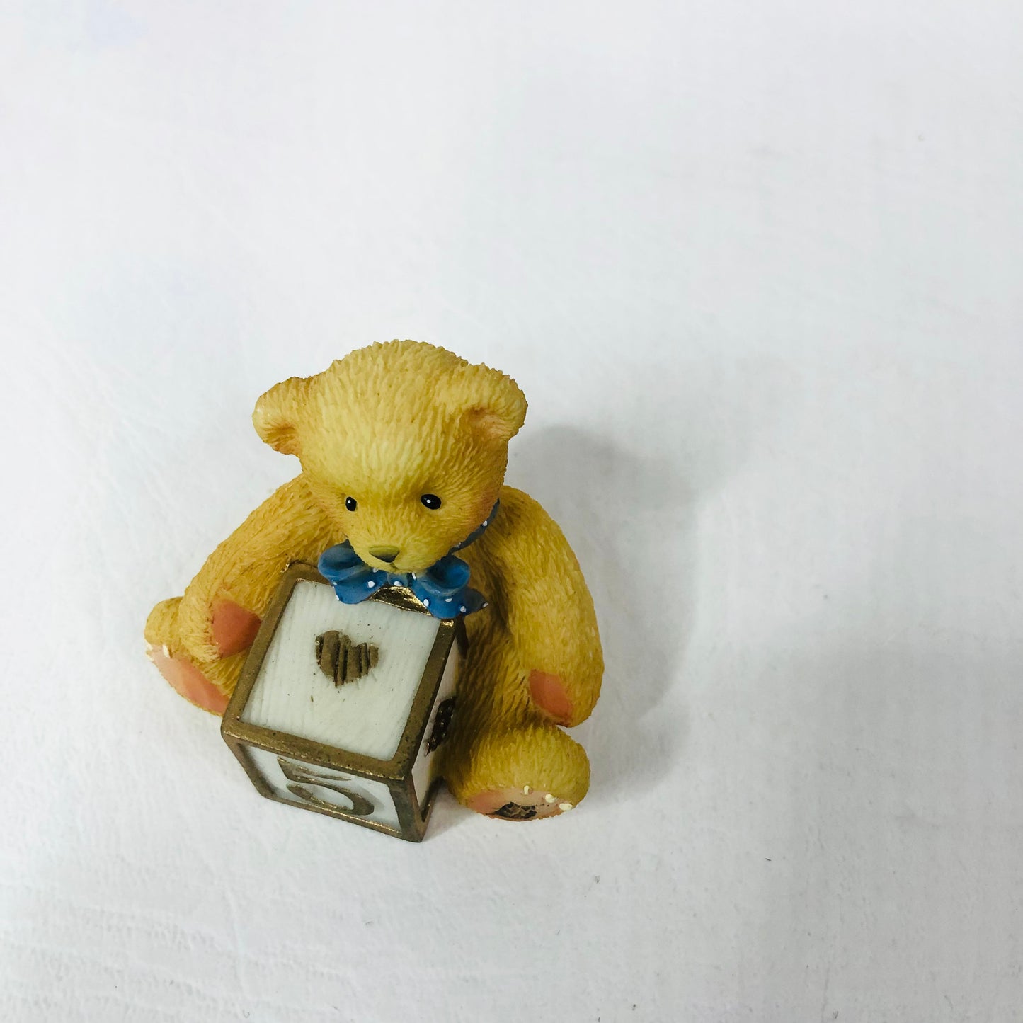 Cherished Teddies with '5' Number Block Vintage 1998 Pricilla Hillman Enesco