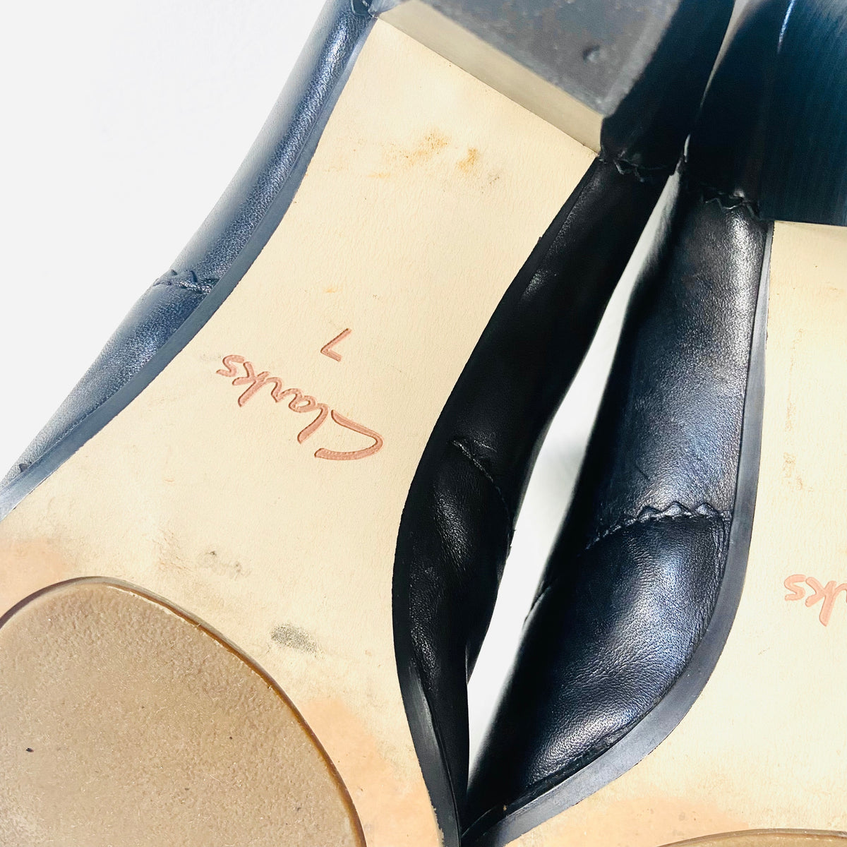 Clarks Artisan | Leather | Black | Mika Ankle Bootie | Brogue Block Heel | Size UK 7