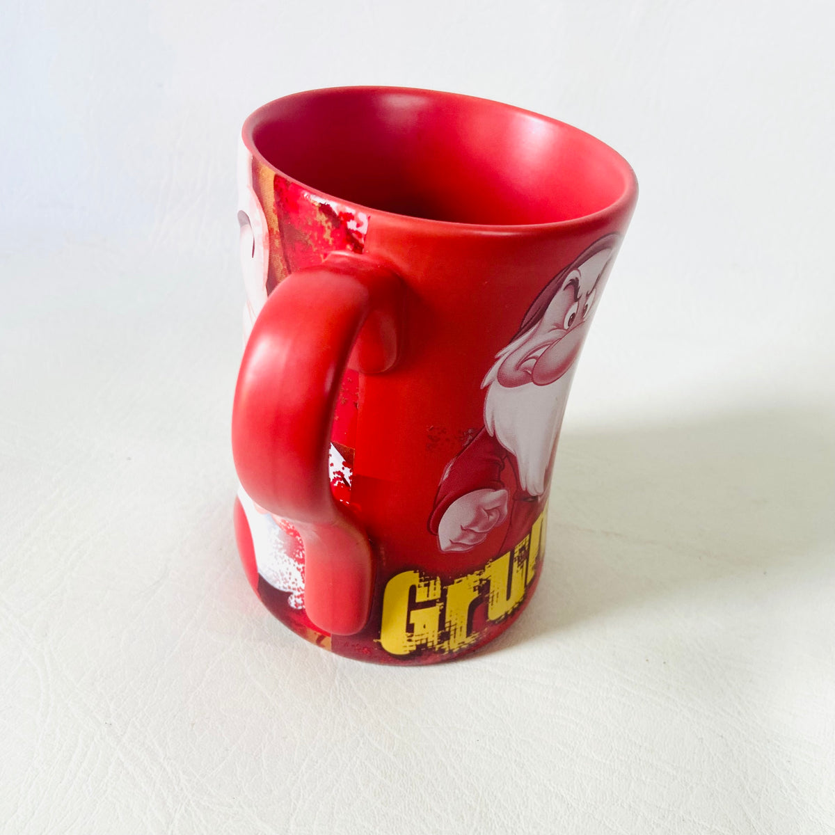 Disney Store Exclusive | Red | Grumpy From Snow White Seven Dwarfs Character | Coffee Mug Cup