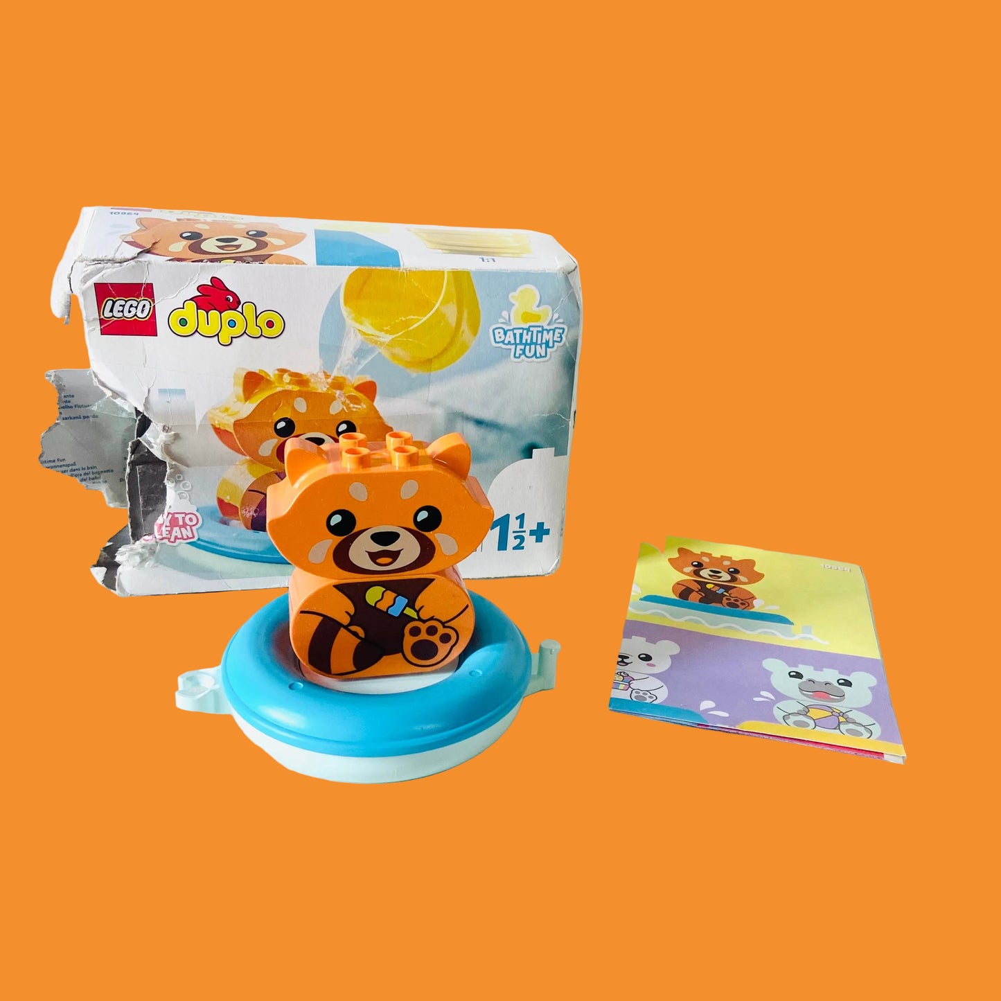LEGO Duplo: Bath Time Fun Floating Red Panda (10964) - Missing Bucket
