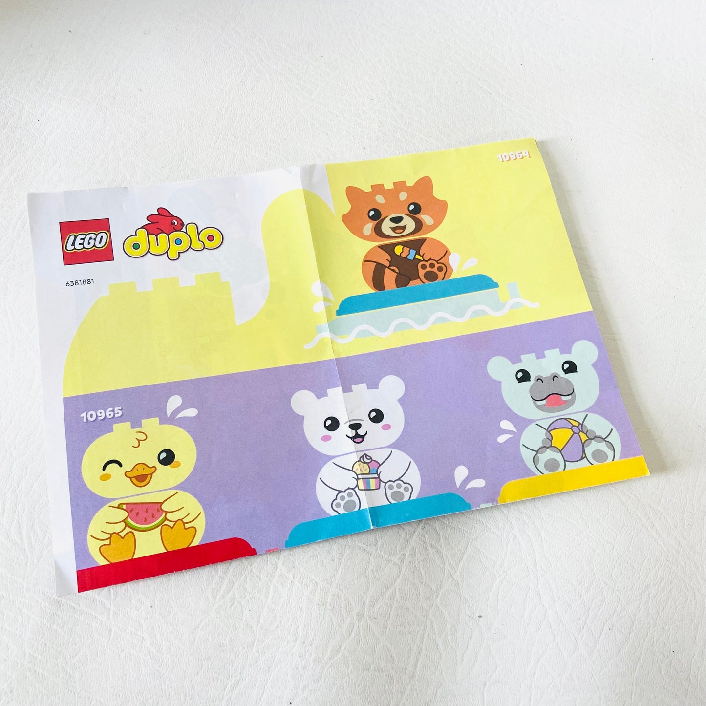 LEGO Duplo: Bath Time Fun Floating Red Panda (10964) - Missing Bucket