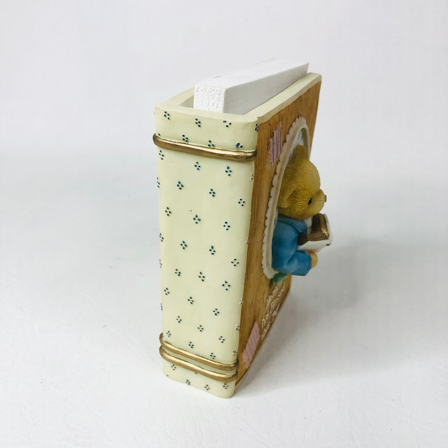 Cherished Teddies New Testament Holder & Mini Bible 1997 P.Hillman 345105C - Christening Gift