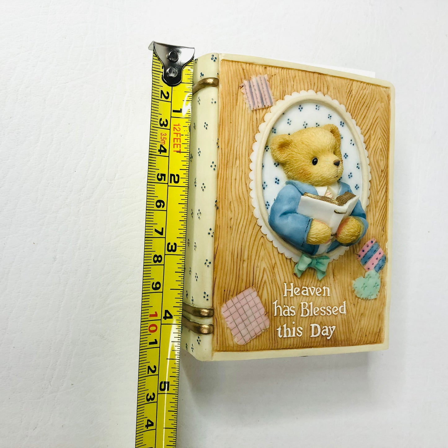 Cherished Teddies New Testament Holder & Mini Bible 1997 P.Hillman 345105C - Christening Gift