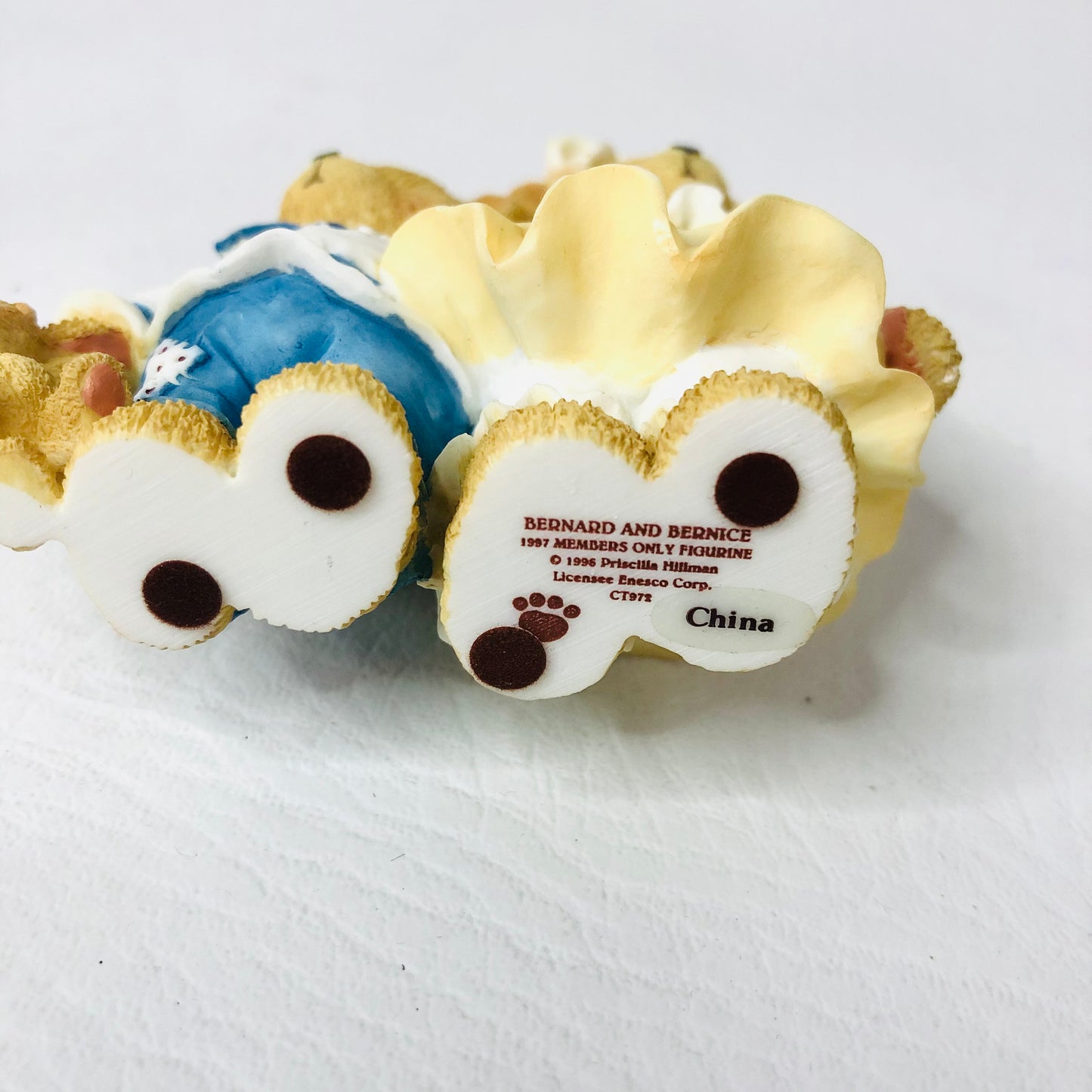 Cherished Teddies Bernard & Bernice 1997 Member Only Figurine P.Hillman CT972