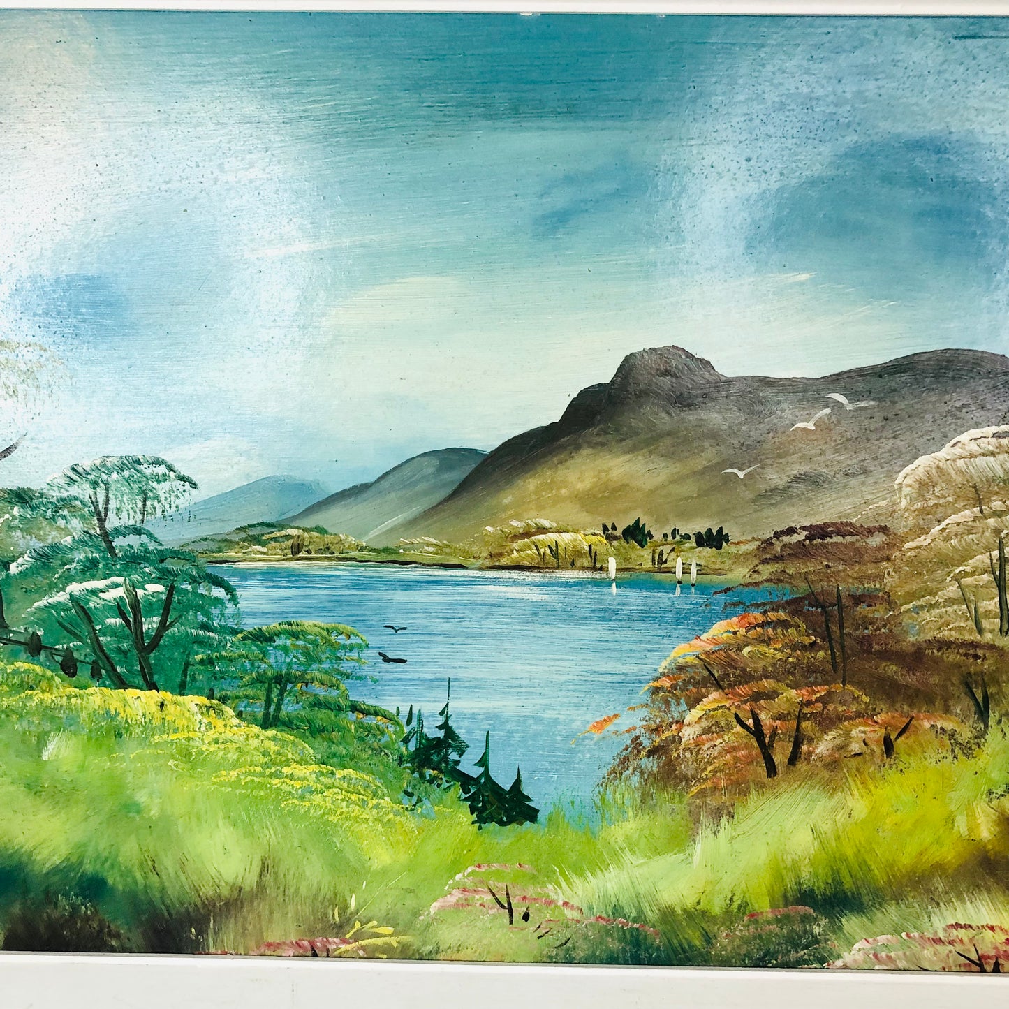 Original Nick Tomlinson Oil On Board Framed Painting - “Ulswater” Lake District - Framed 25”x16”