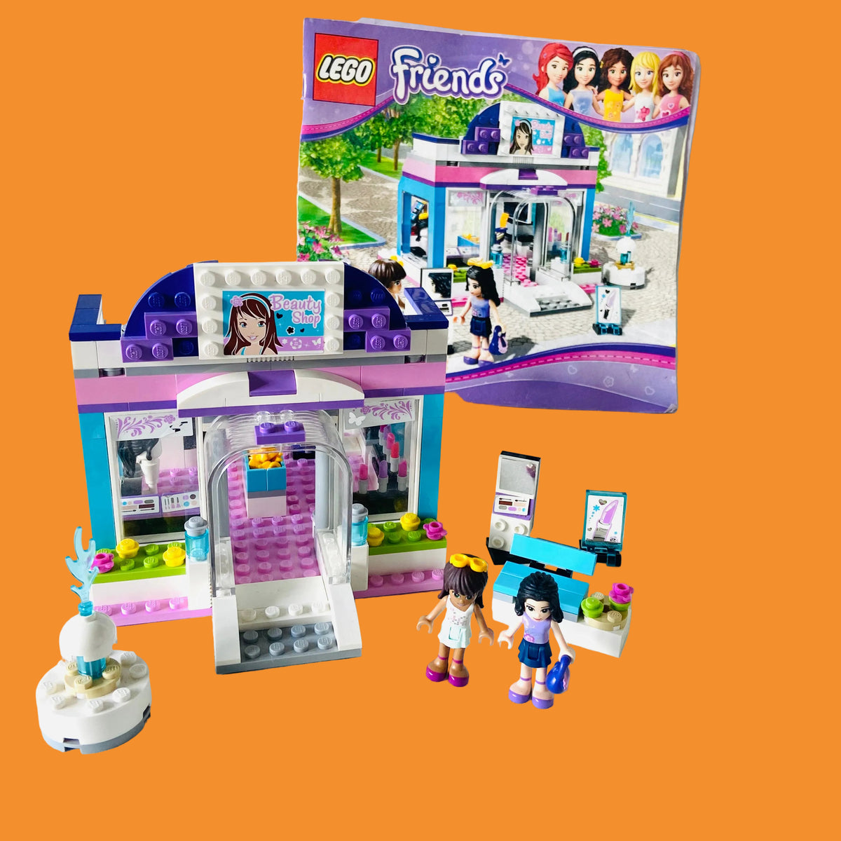 LEGO Friends: Butterfly Beauty Shop (3187) 100% Complete With Instructions & Minifigures