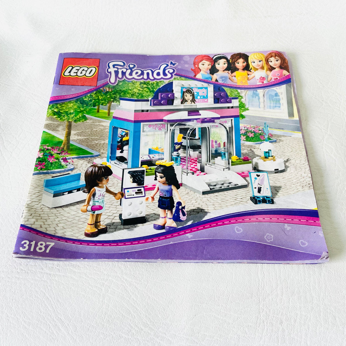 LEGO Friends: Butterfly Beauty Shop (3187) 100% Complete With Instructions & Minifigures