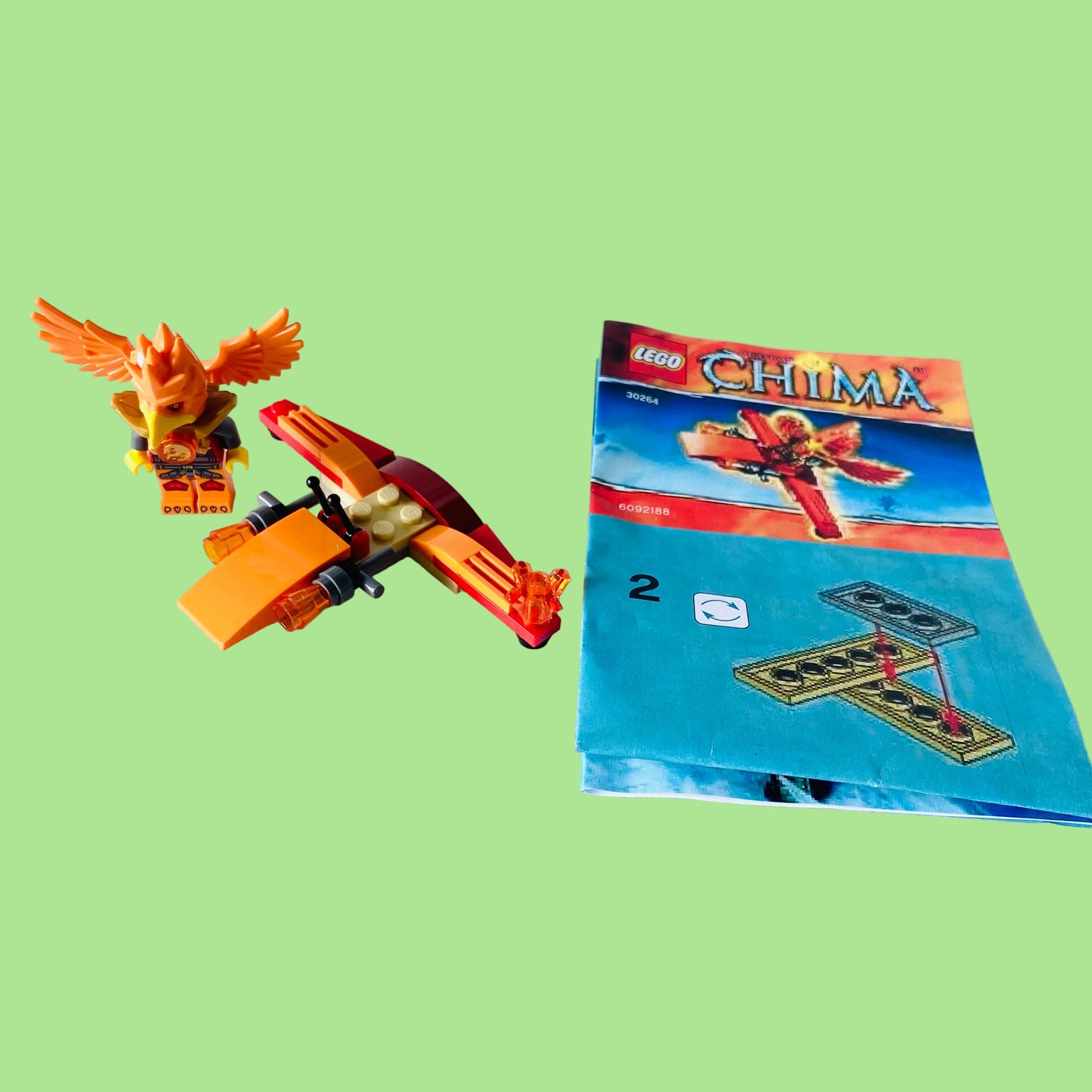 LEGO Legends of Chima: Frax' Phoenix Flyer (30264)100% Complete With Instructions & Minifigure