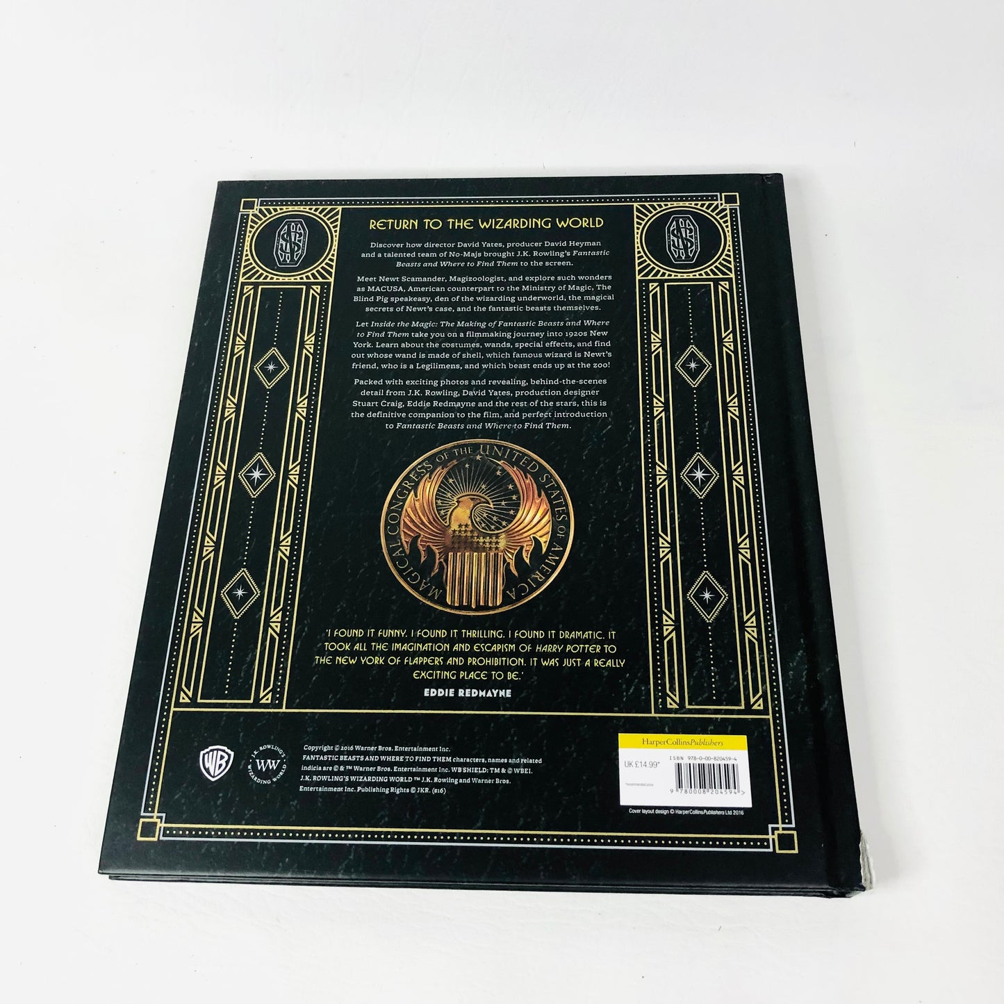 2x Fantastic Beasts And Where To Find Them HB Books (Inside The Magic / Magical Movie Handbook)